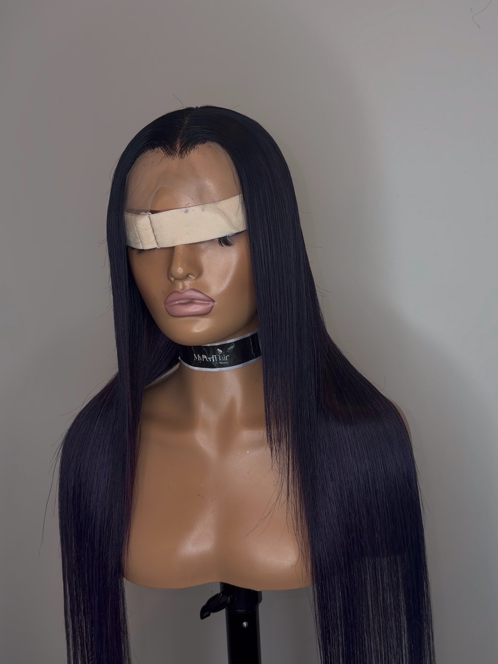 Sleek Straight Black Lace Front Wig - Premium Women Hair